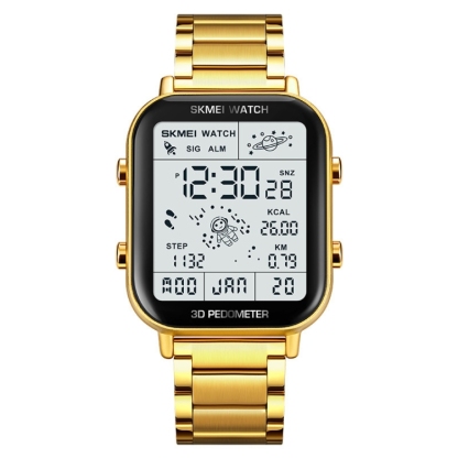 SKMEI 1888 Multifunctional Men 30M Waterproof Sports Stainless Steel Digital Wrist Watch-TIME.SHOP