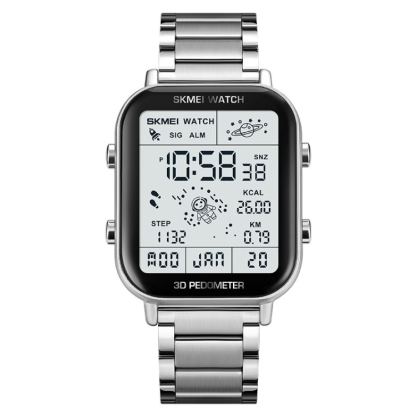 SKMEI 1888 Multifunctional Men 30M Waterproof Sports Stainless Steel Digital Wrist Watch-TIME.SHOP