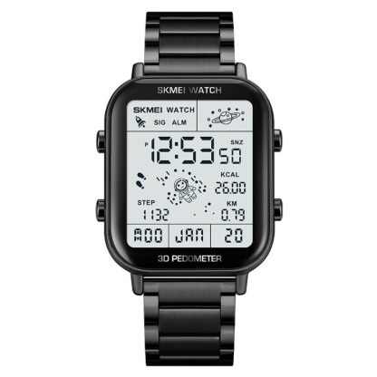 SKMEI 1888 Multifunctional Men 30M Waterproof Sports Stainless Steel Digital Wrist Watch-TIME.SHOP