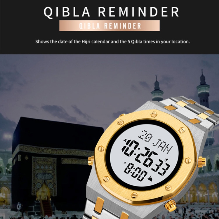 SKMEI 2043 Multifunctional Muslim Worships Compass Digital Wrist Watch-TIME.SHOP