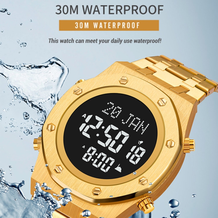 SKMEI 2043 Multifunctional Muslim Worships Compass Digital Wrist Watch-TIME.SHOP