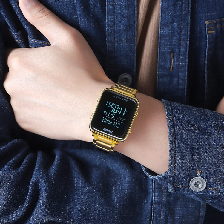 SKMEI 2064 Multifunctional Muslim Worships Compass Luminous Digital Wrist Watch-TIME.SHOP