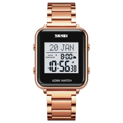 SKMEI 2064 Multifunctional Muslim Worships Compass Luminous Digital Wrist Watch-TIME.SHOP