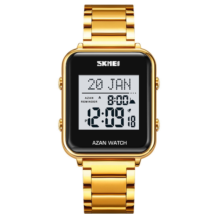 SKMEI 2064 Multifunctional Muslim Worships Compass Luminous Digital Wrist Watch-TIME.SHOP