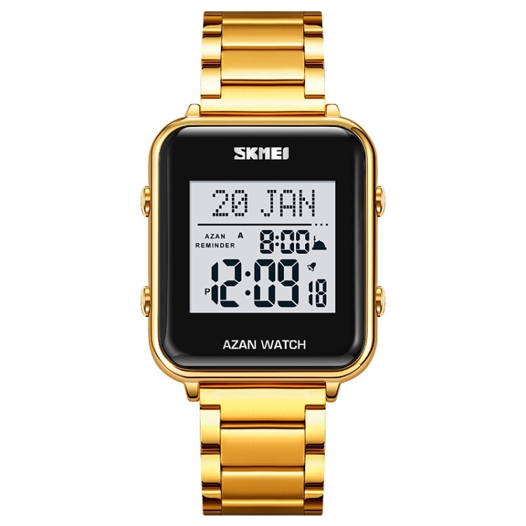 SKMEI 2064 Multifunctional Muslim Worships Compass Luminous Digital Wrist Watch-TIME.SHOP