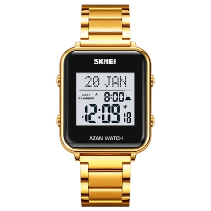 SKMEI 2064 Multifunctional Muslim Worships Compass Luminous Digital Wrist Watch-TIME.SHOP