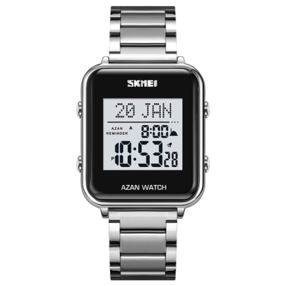 SKMEI 2064 Multifunctional Muslim Worships Compass Luminous Digital Wrist Watch-TIME.SHOP