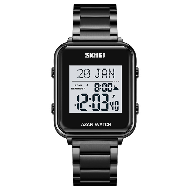 SKMEI 2064 Multifunctional Muslim Worships Compass Luminous Digital Wrist Watch-TIME.SHOP