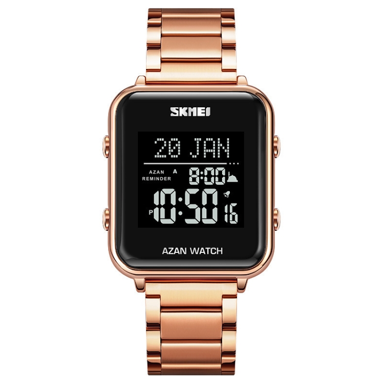 SKMEI 2064 Multifunctional Muslim Worships Compass Luminous Digital Wrist Watch-TIME.SHOP