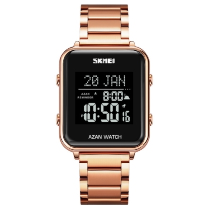 SKMEI 2064 Multifunctional Muslim Worships Compass Luminous Digital Wrist Watch-TIME.SHOP
