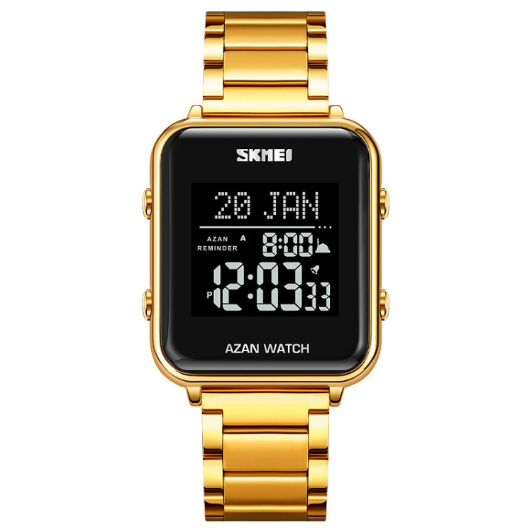 SKMEI 2064 Multifunctional Muslim Worships Compass Luminous Digital Wrist Watch-TIME.SHOP