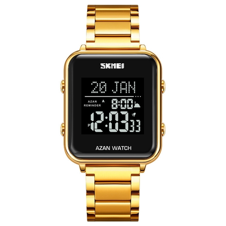 SKMEI 2064 Multifunctional Muslim Worships Compass Luminous Digital Wrist Watch-TIME.SHOP
