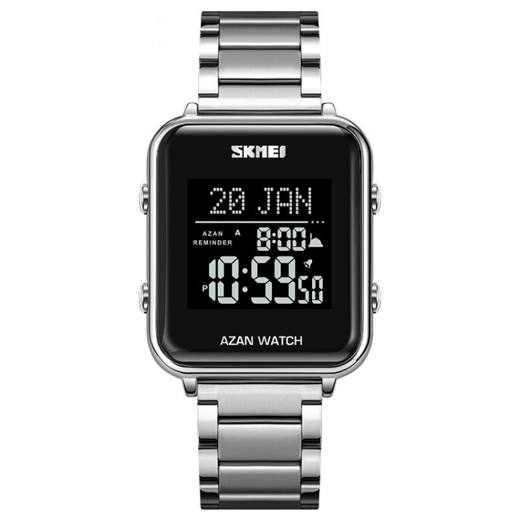 SKMEI 2064 Multifunctional Muslim Worships Compass Luminous Digital Wrist Watch-TIME.SHOP