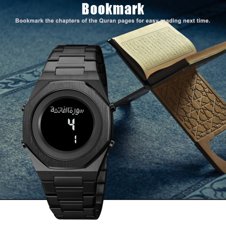 SKMEI 2069 Multifunctional 30M Waterproof Muslim Worships Digital Wrist Watch-TIME.SHOP