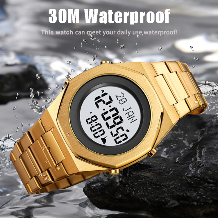 SKMEI 2069 Multifunctional 30M Waterproof Muslim Worships Digital Wrist Watch-TIME.SHOP