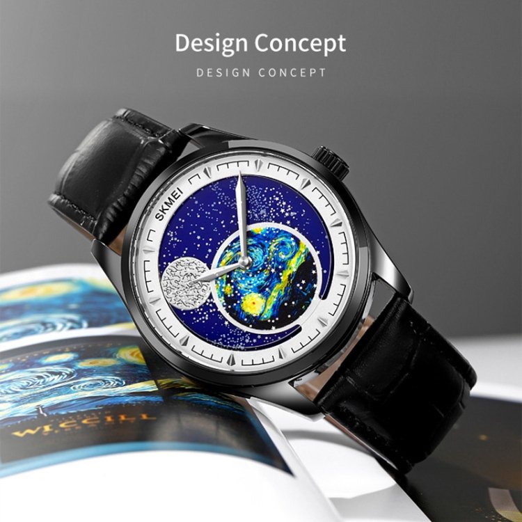 SKMEI 2115 Multifunctional Men Outdoor 30M Waterproof Moon Phase Quartz Watch-TIME.SHOP