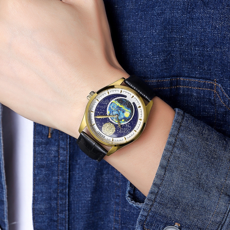 SKMEI 2115 Multifunctional Men Outdoor 30M Waterproof Moon Phase Quartz Watch-TIME.SHOP