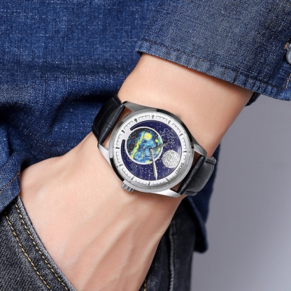 SKMEI 2115 Multifunctional Men Outdoor 30M Waterproof Moon Phase Quartz Watch-TIME.SHOP