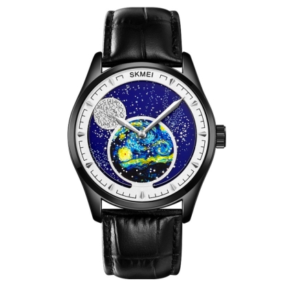 SKMEI 2115 Multifunctional Men Outdoor 30M Waterproof Moon Phase Quartz Watch-TIME.SHOP