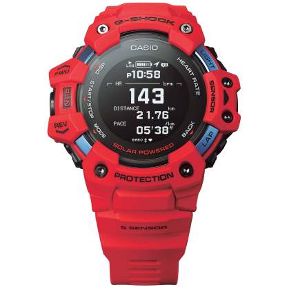 G-Shock GBDH1000 Heart-Rate Monitor Smartwatch All Red-TIME.SHOP