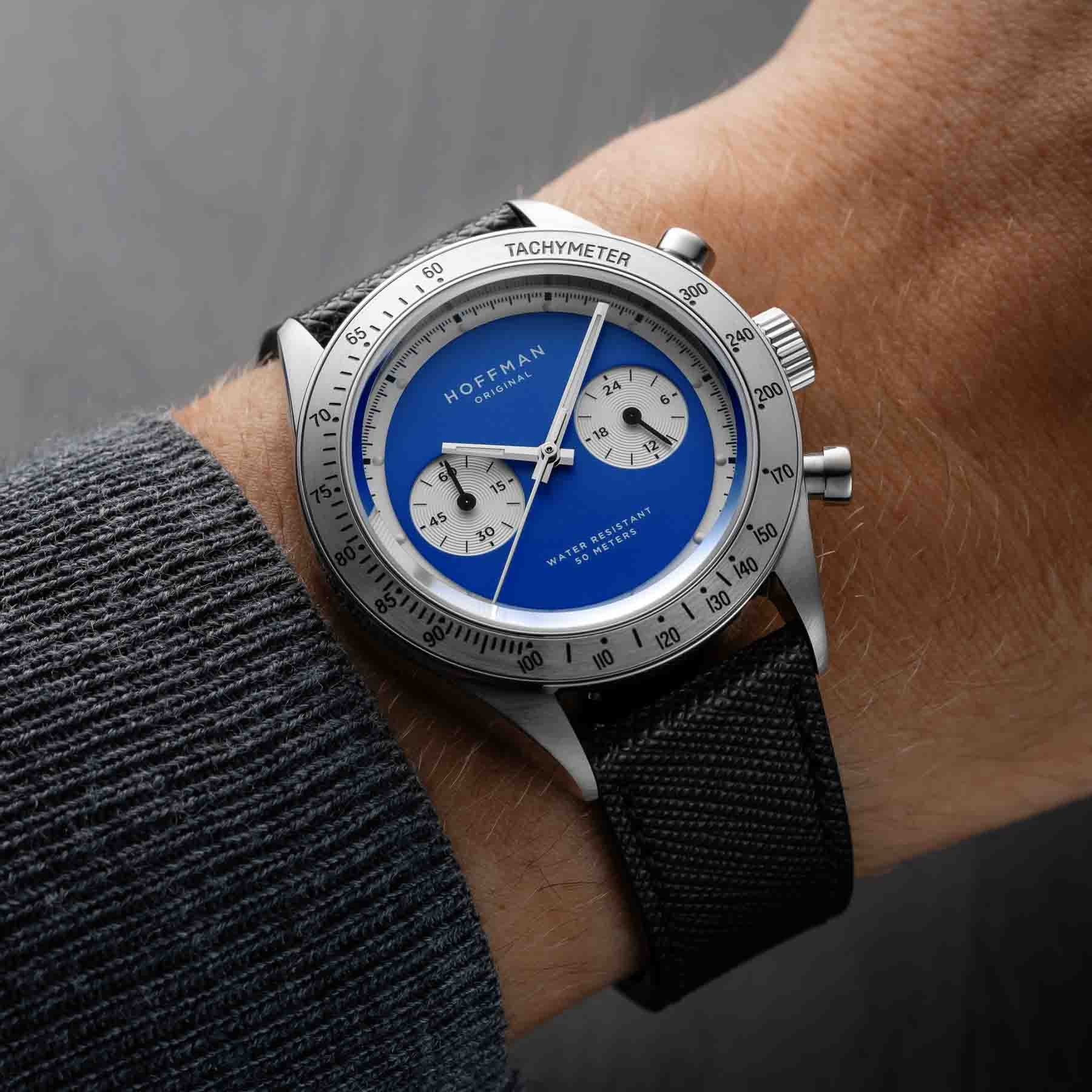 Hoffman Racing 40 Chronograph Royal Blue-TIME.SHOP