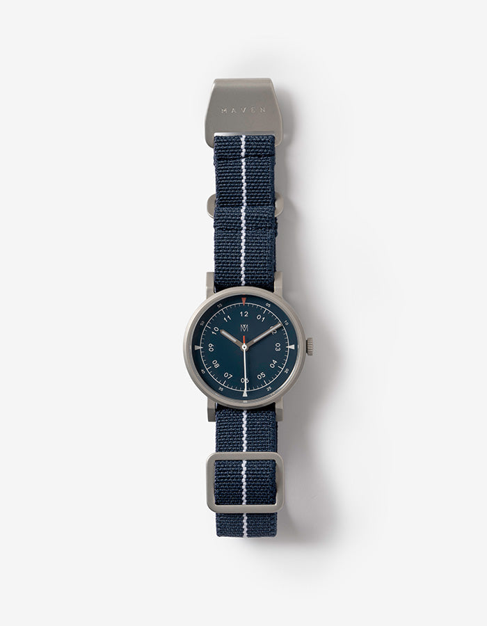 MAVEN WATCH: MUS-02 NAVY P 34MM-TIME.SHOP