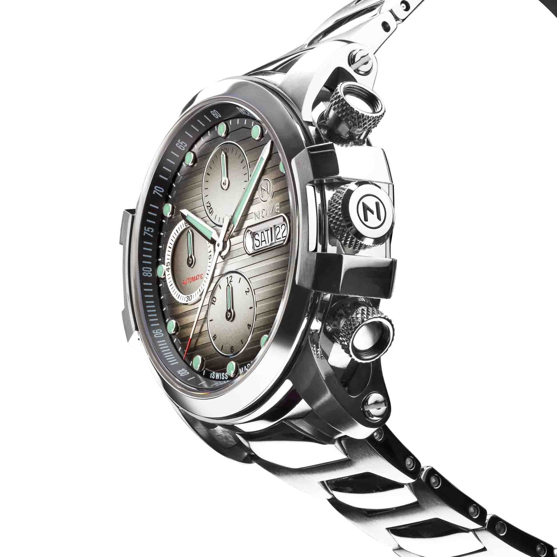 Nove Modena 500 Automatic Chrono Gray SS-TIME.SHOP