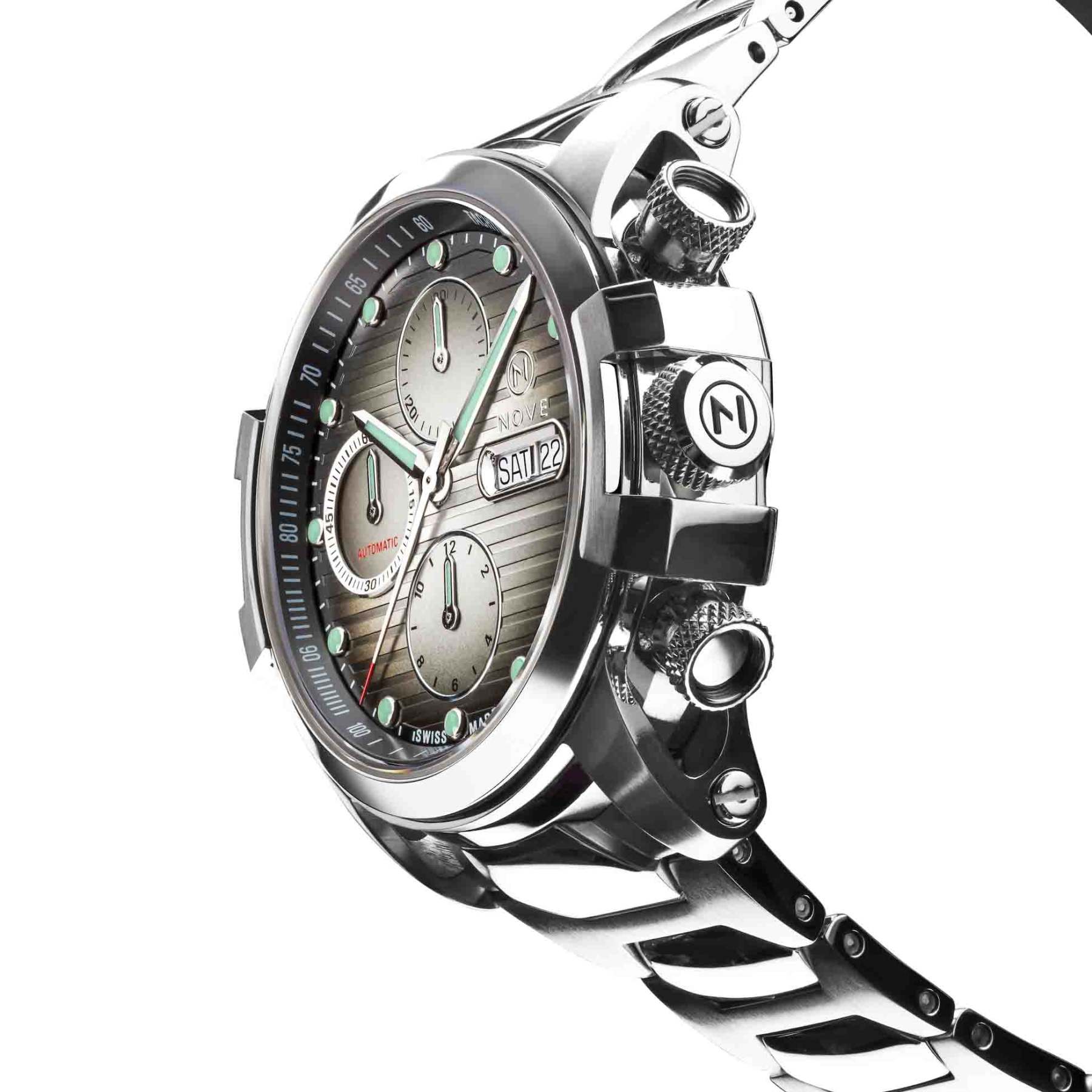 Nove Modena 500 Automatic Chrono Gray SS-TIME.SHOP