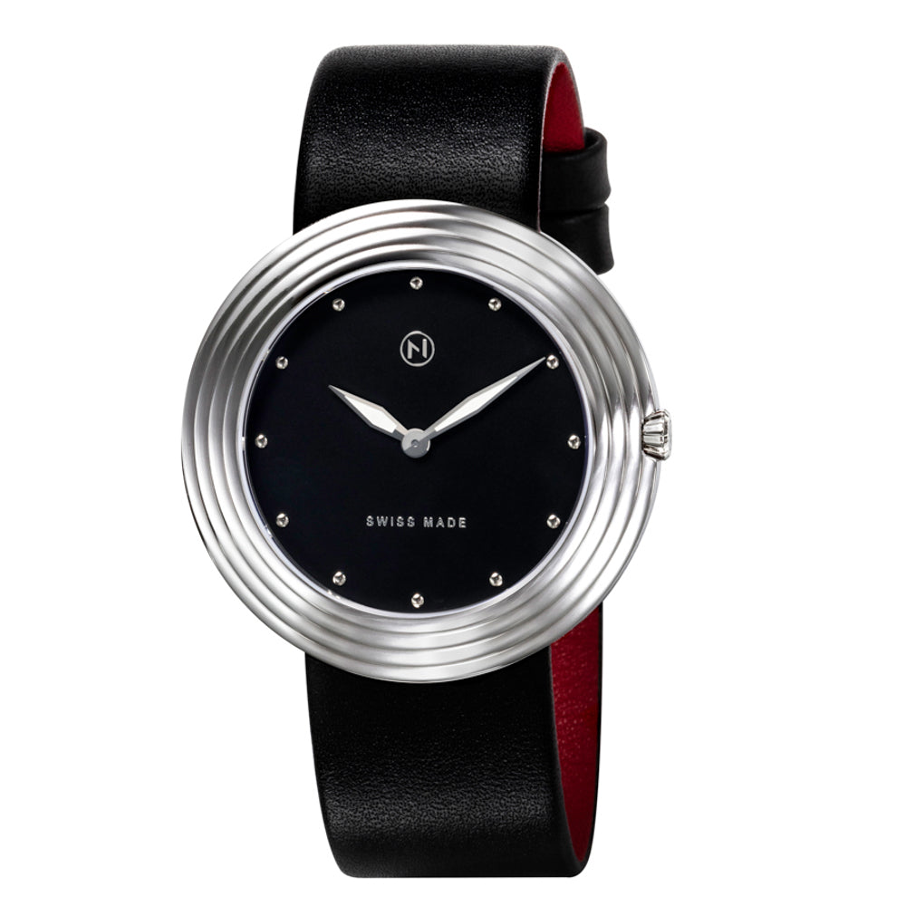 Nove Streamliner 40mm Black Silver-TIME.SHOP