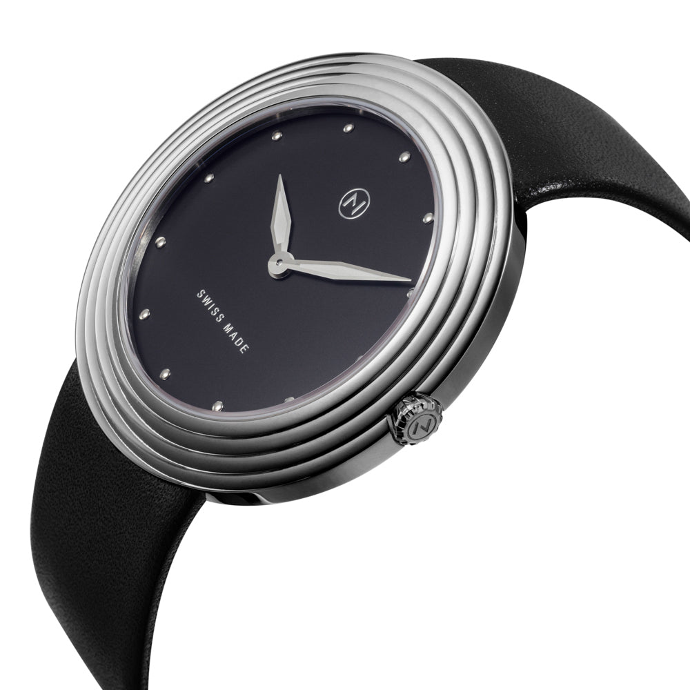 Nove Streamliner 40mm Black Silver-TIME.SHOP