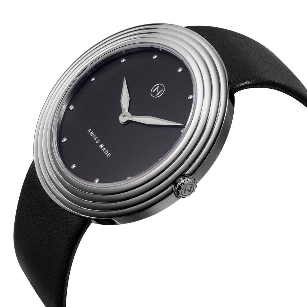 Nove Streamliner 40mm Black Silver-TIME.SHOP