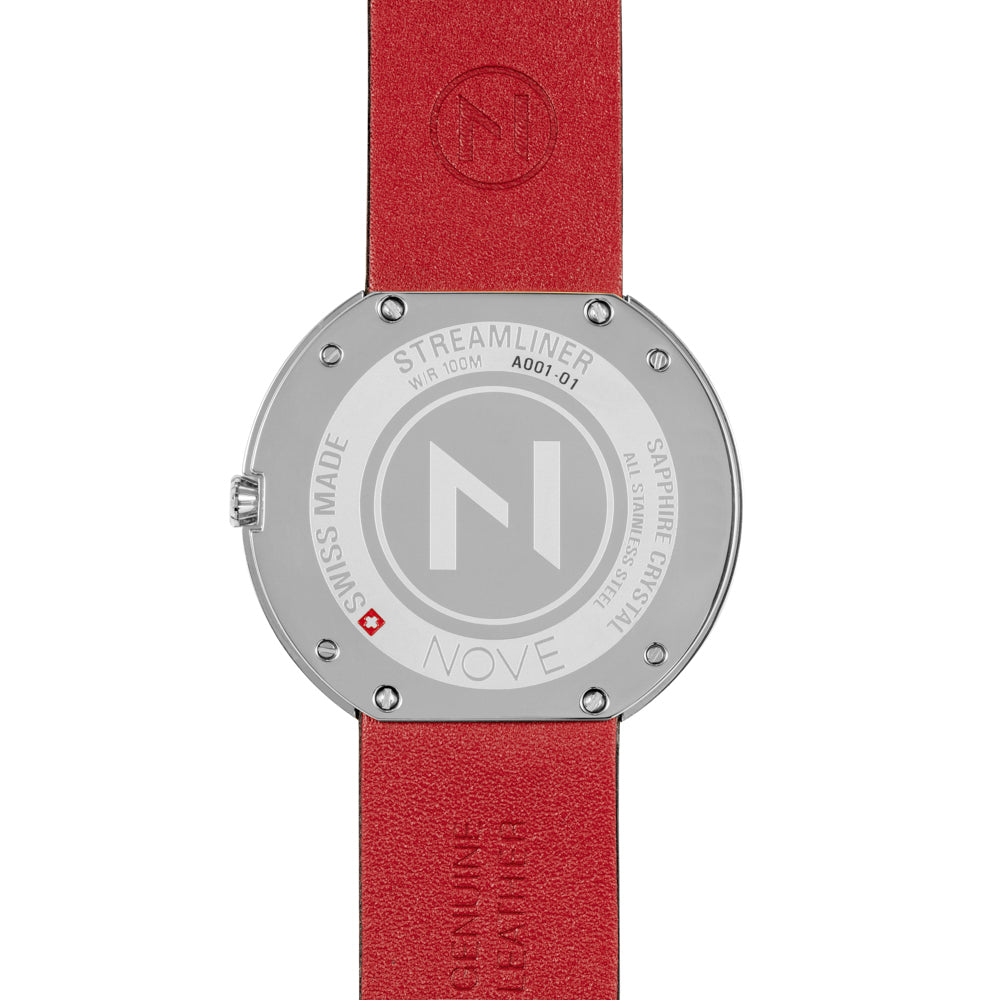 Nove Streamliner 46mm Black Silver-TIME.SHOP