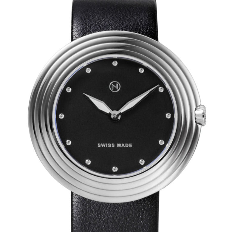 Nove Streamliner 46mm Black Silver-TIME.SHOP