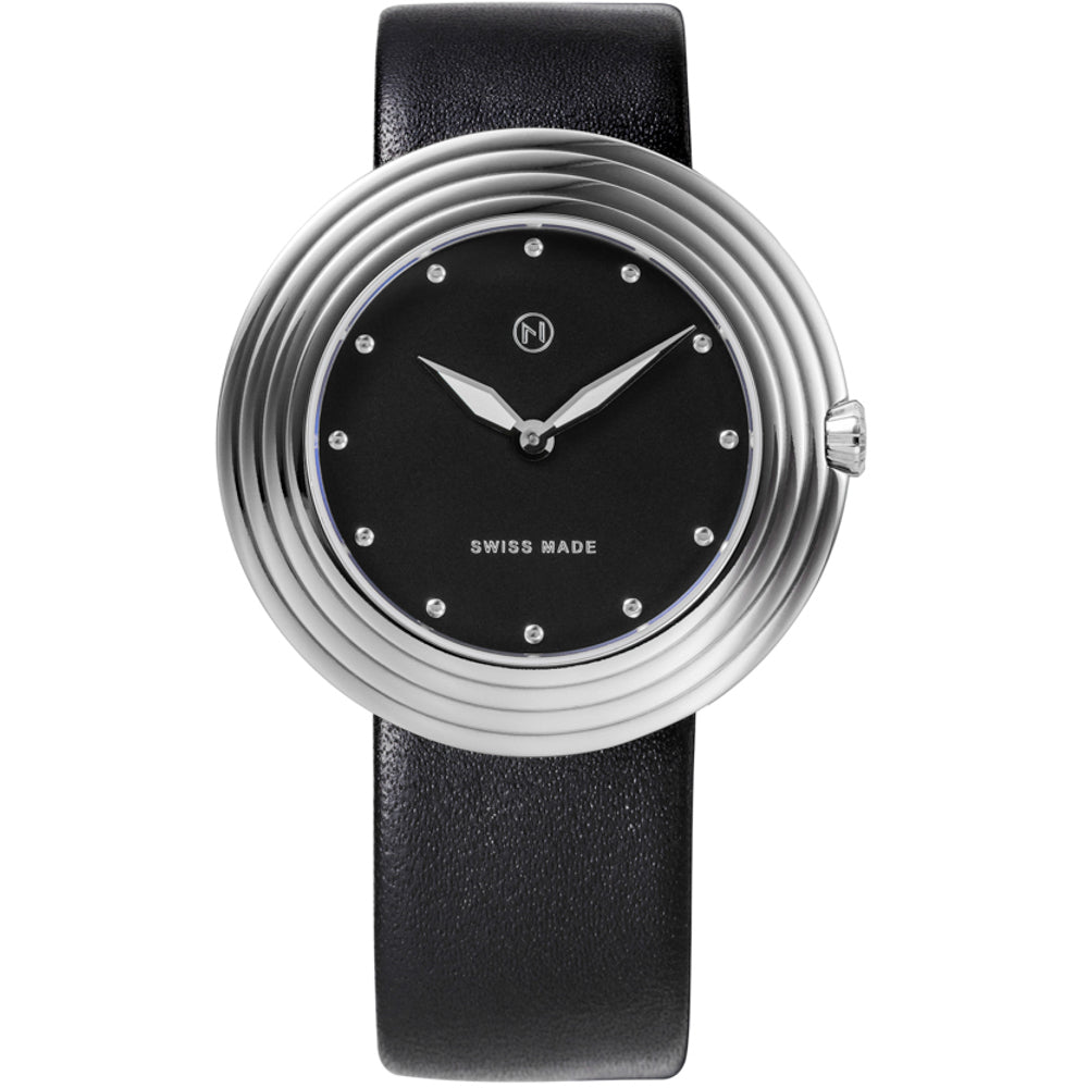Nove Streamliner 40mm Black Silver-TIME.SHOP