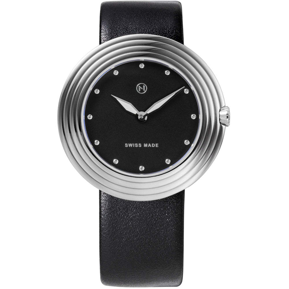 Nove Streamliner 40mm Black Silver-TIME.SHOP