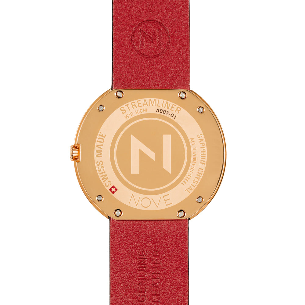 Nove Streamliner 46mm Black Rose Gold-TIME.SHOP