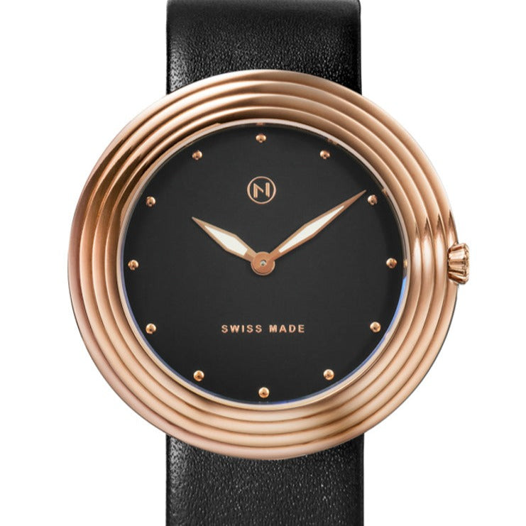 Nove Streamliner 46mm Black Rose Gold-TIME.SHOP