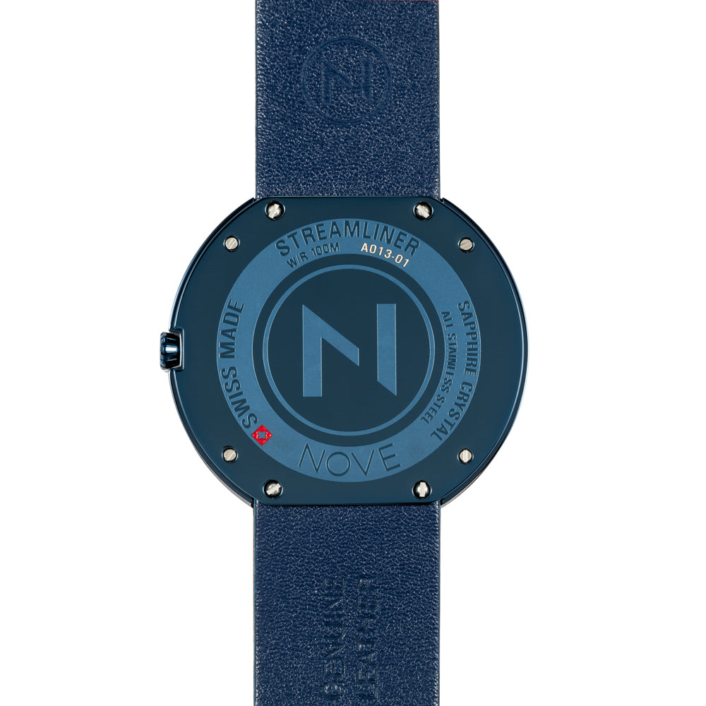 Nove Streamliner 46mm Blue-TIME.SHOP