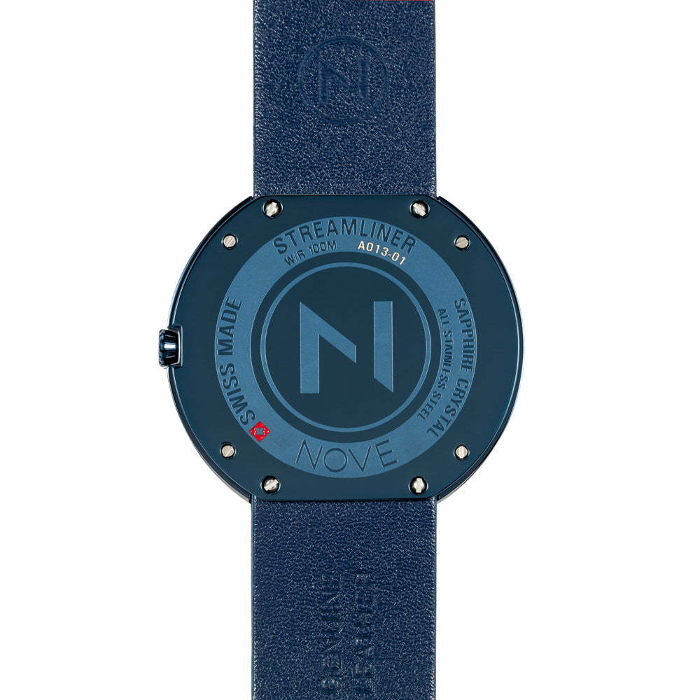 Nove Streamliner 46mm Blue-TIME.SHOP