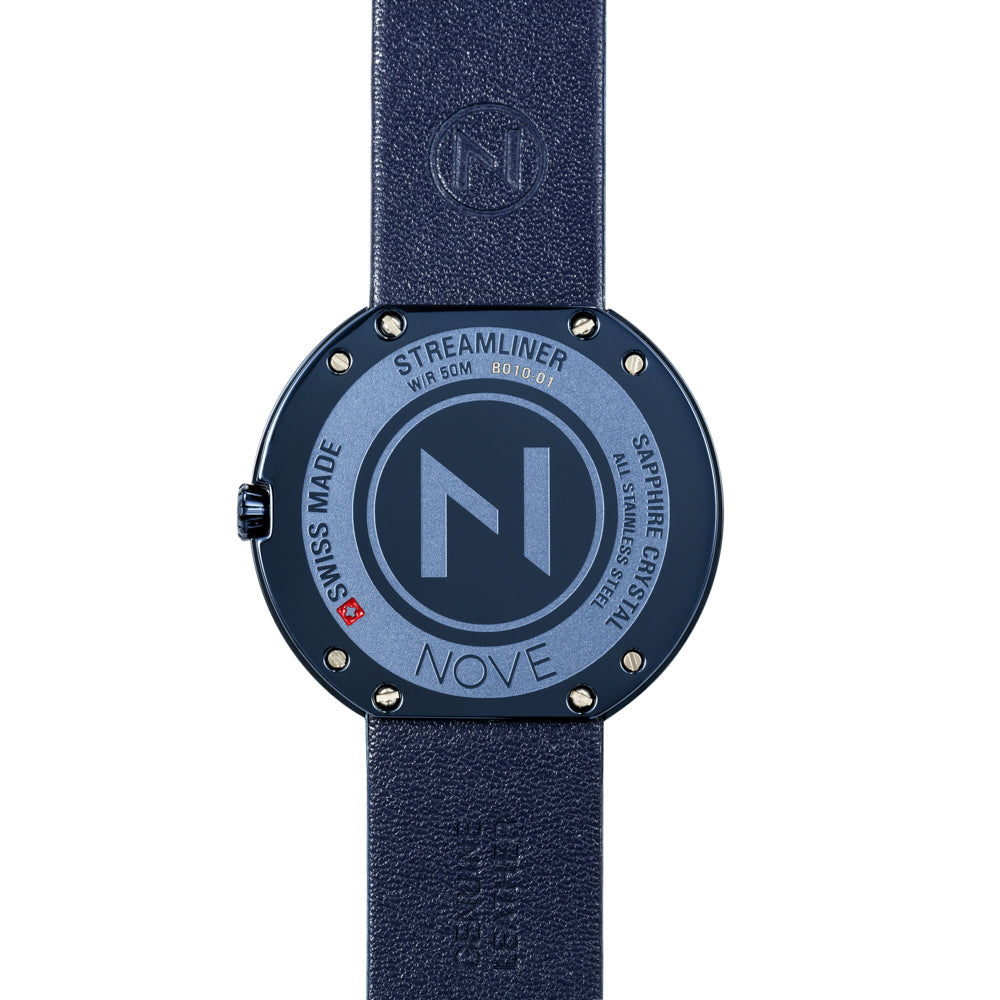 Nove Streamliner 40mm Blue-TIME.SHOP