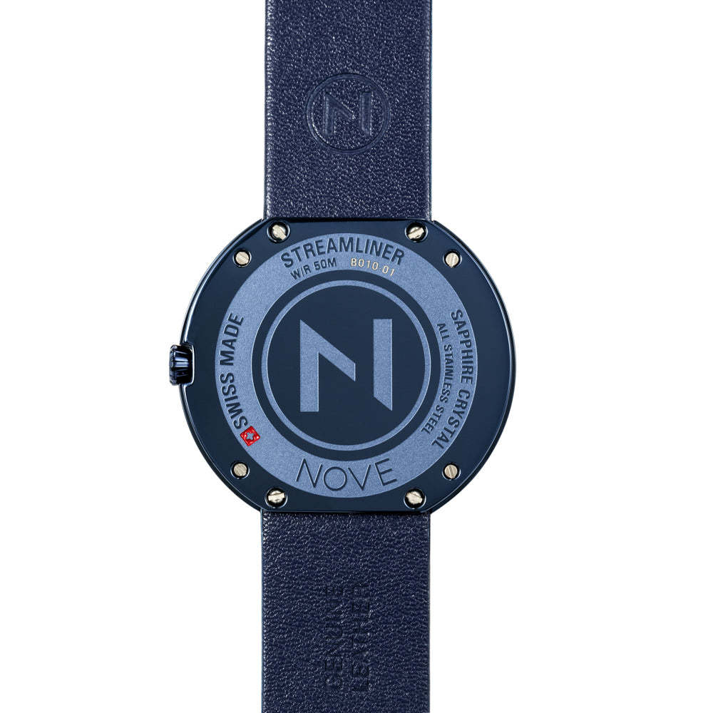 Nove Streamliner 40mm Blue-TIME.SHOP