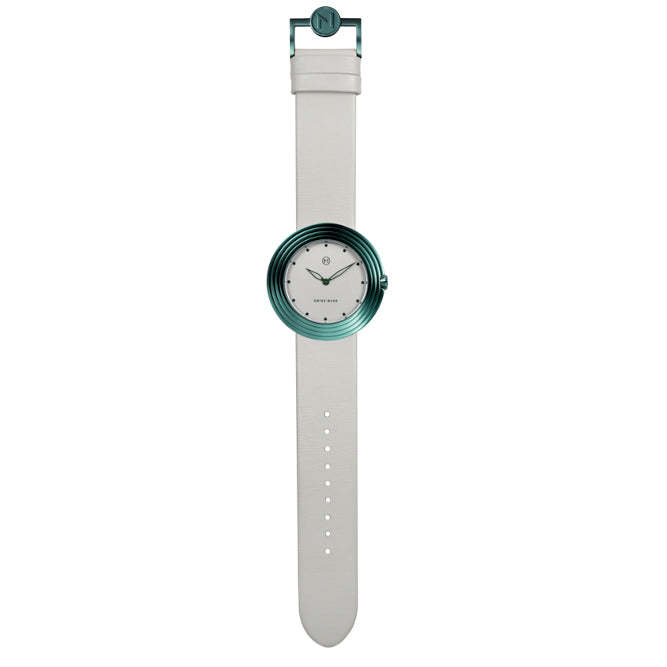 Nove Streamliner 40mm White Green-TIME.SHOP