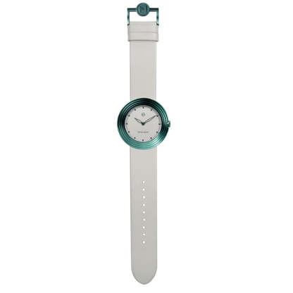 Nove Streamliner 40mm White Green-TIME.SHOP