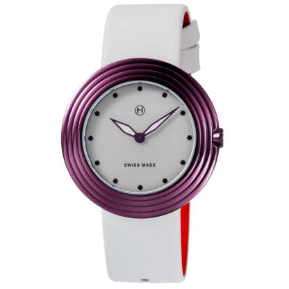 Nove Streamliner 40mm White Purple-TIME.SHOP