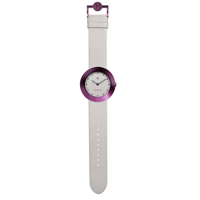 Nove Streamliner 40mm White Purple-TIME.SHOP