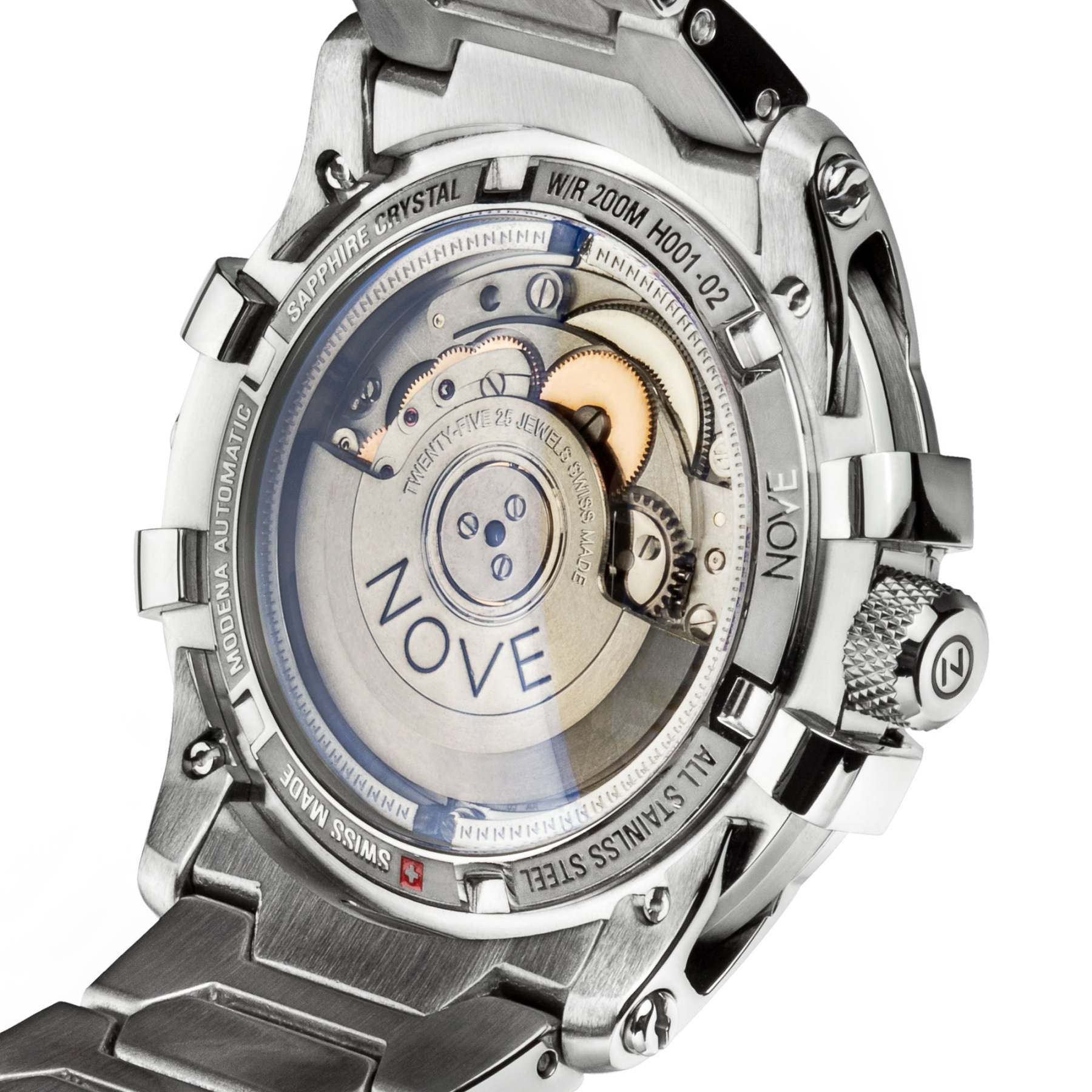Nove Modena Automatic Silver-TIME.SHOP