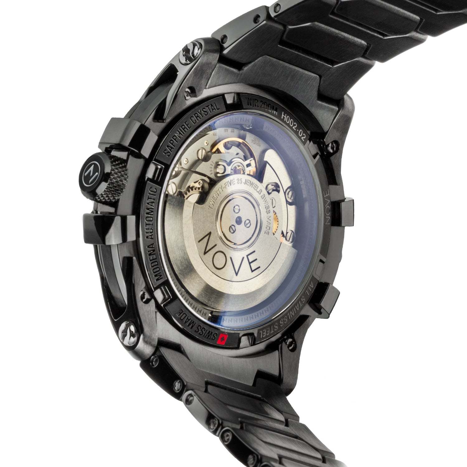 Nove Modena Automatic Black-TIME.SHOP
