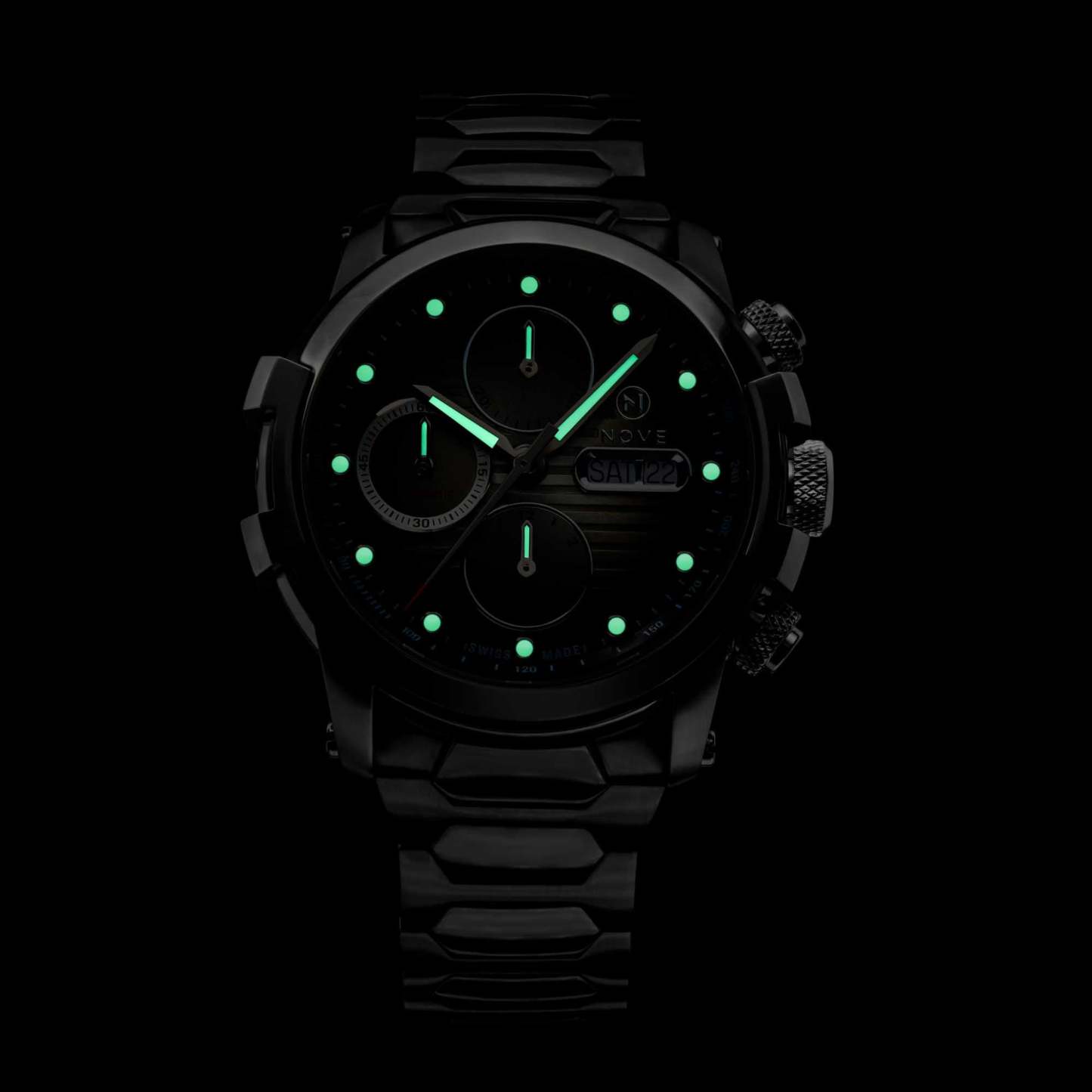 Nove Modena 500 Automatic Chrono Gray SS-TIME.SHOP