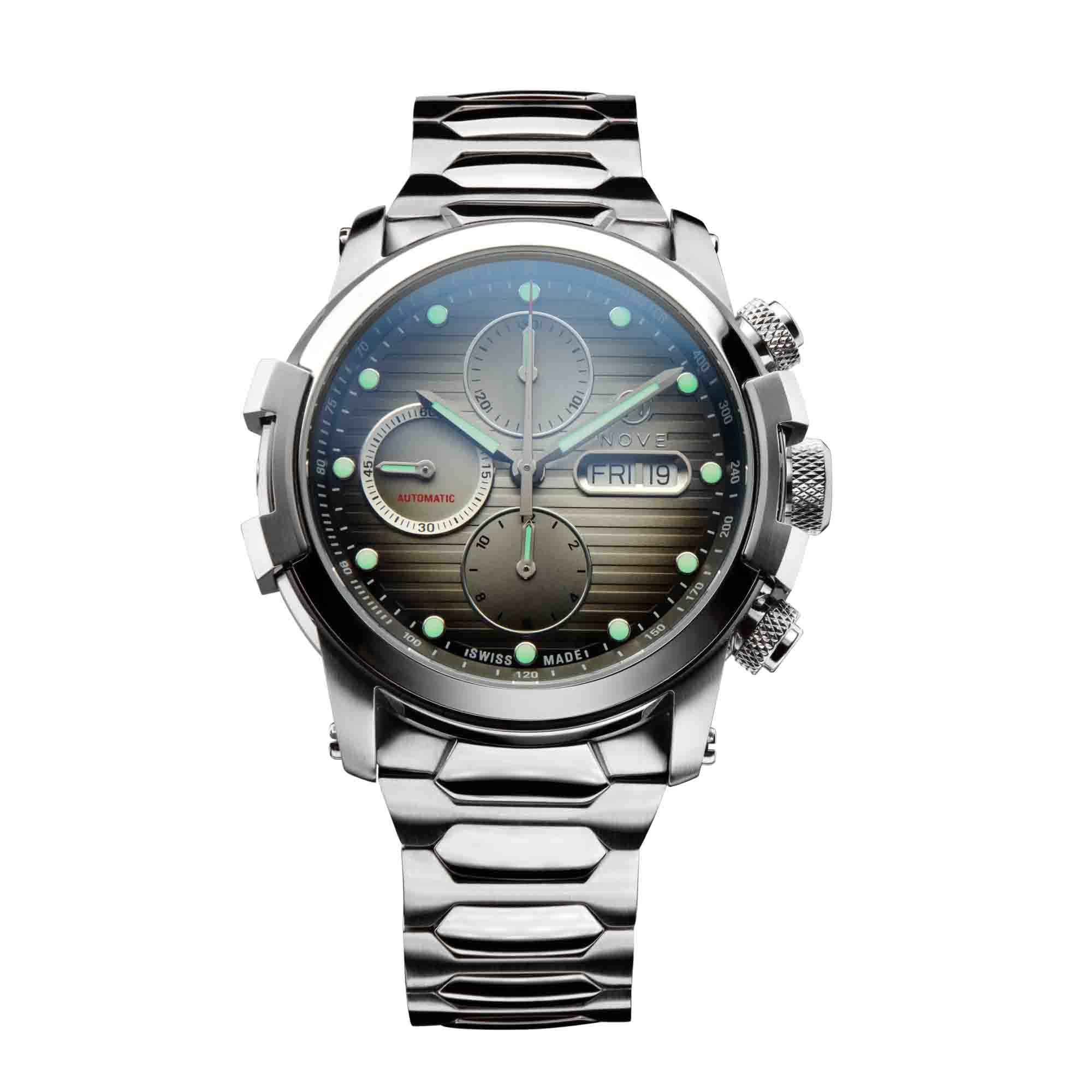 Nove Modena 500 Automatic Chrono Gray SS-TIME.SHOP