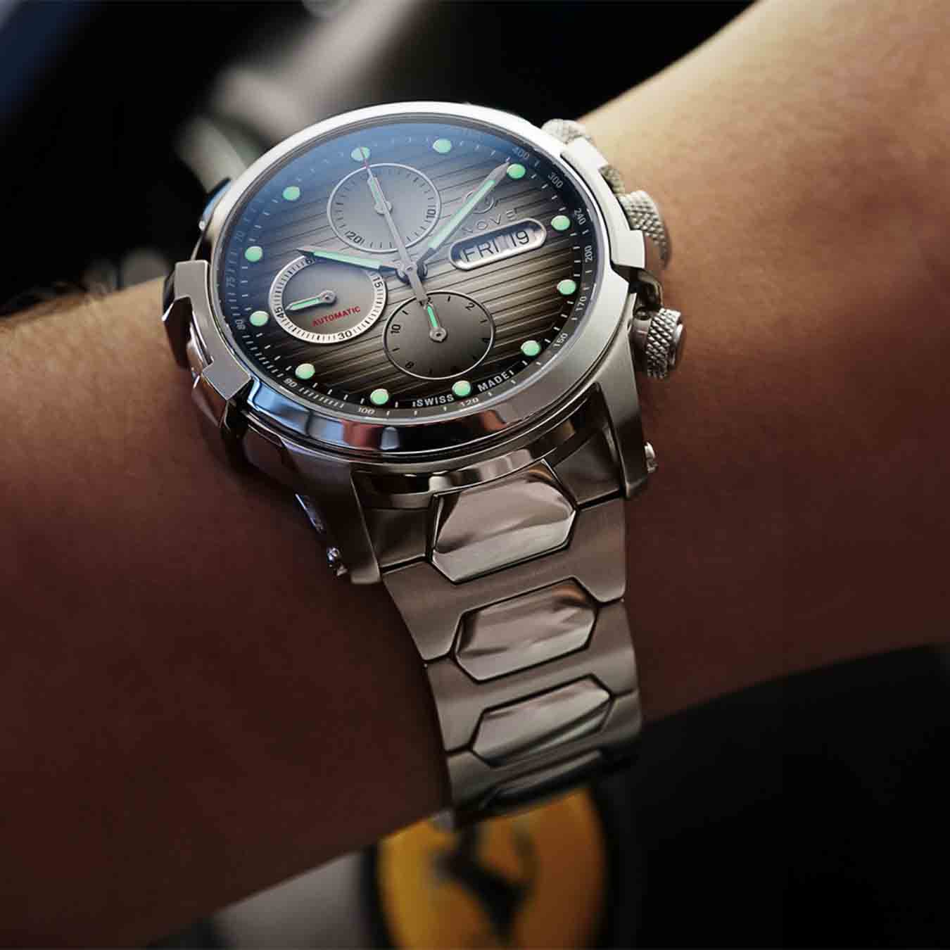 Nove Modena 500 Automatic Chrono Gray SS-TIME.SHOP